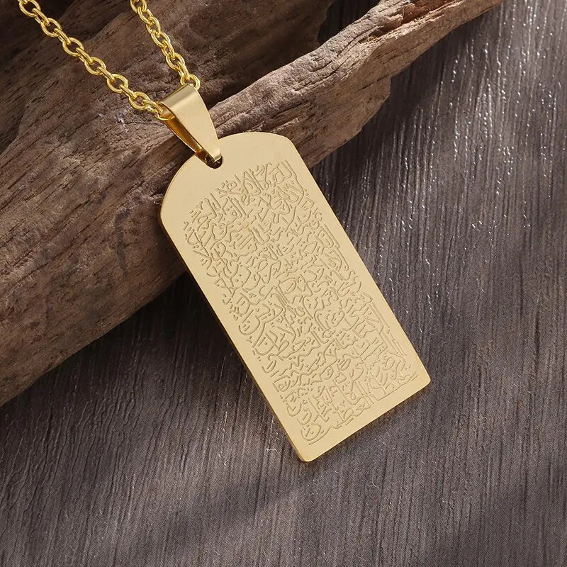 Ayatul Kursi Pendant Amulet Necklace