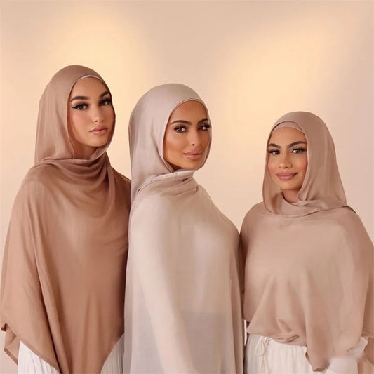 Ramadan Solid Cotton Rayon Hijab Sc