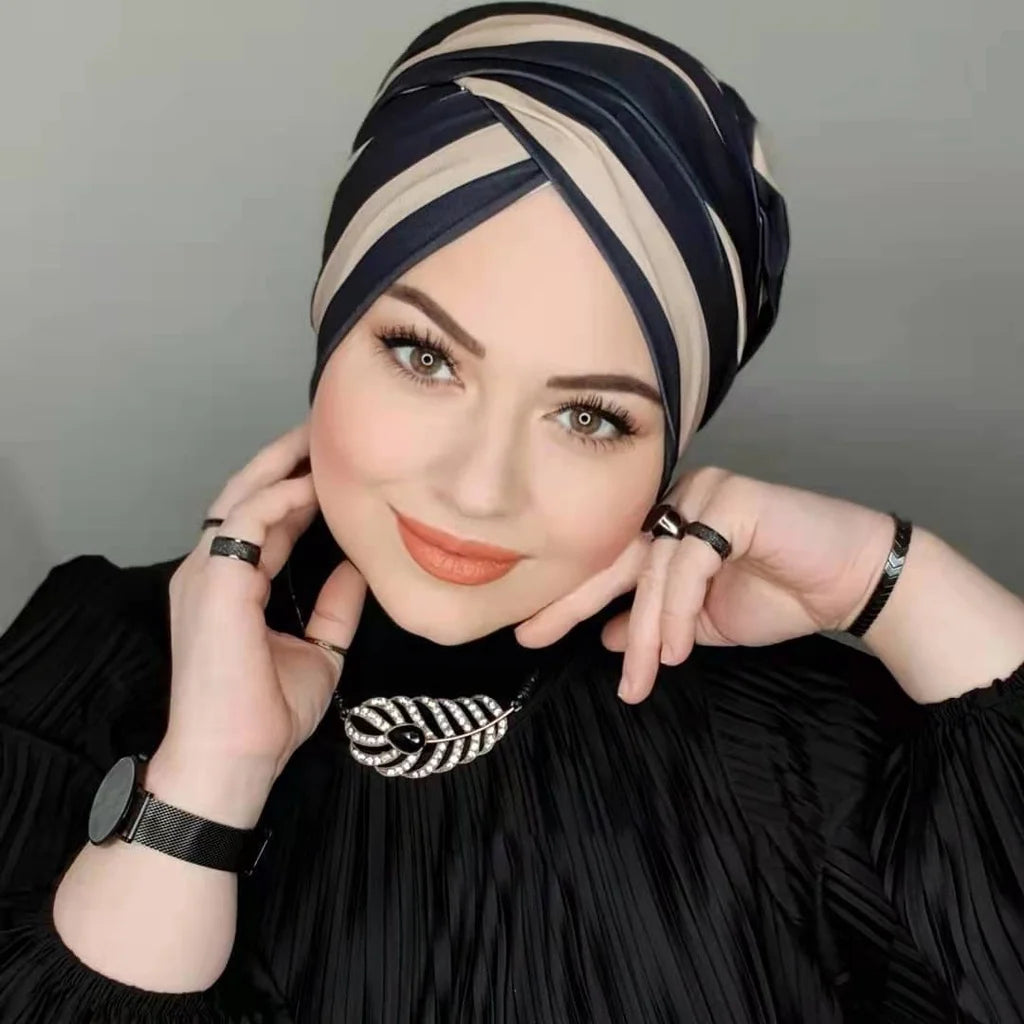 Elegant Modal Hat Hijab for Woman