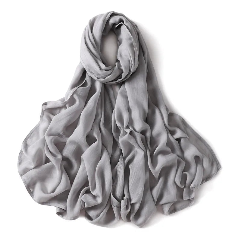 Solid Cotton Rayon Hijab Scarf