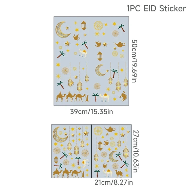 Eid Mubarak Window Stickers