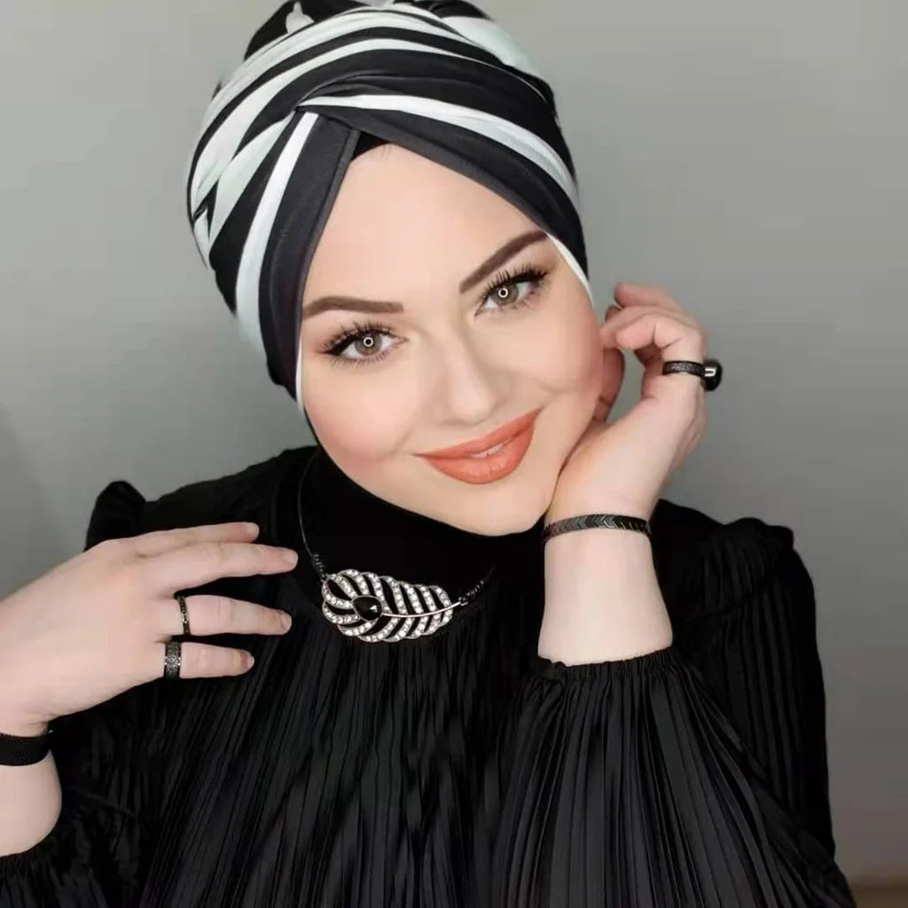 Elegant Modal Hat Hijab for Woman