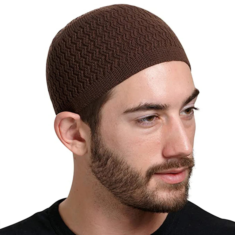 Winter Knitted Muslim Prayer Hat