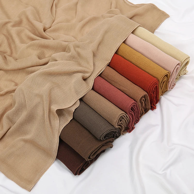 Solid Cotton-Rayon Hijab